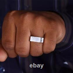 0.30 Ct Round Lab Grown Diamond Men's Two Stone Engagement Ring 10K White Gold