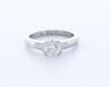 0.7 Ct Lab-created Diamond D/vs2 Round Cut Platinum Bezel Classic Solitaire Ring
