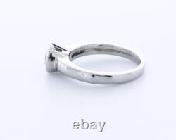 0.7 CT Lab-Created Diamond D/VS2 Round Cut Platinum Bezel Classic Solitaire Ring