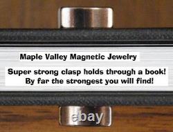 100% Black Magnetic Hematite Bracelet Anklet Necklace 3 row USA Hand Made