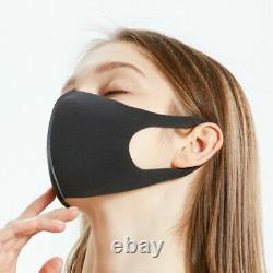 100 Pack Face Mask Reusable Washable Breathable Unisex Black Face Mask USA