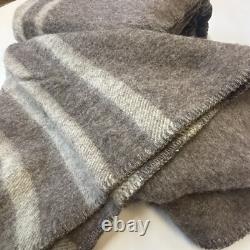 100 % Wool Blanket Queen Size Raw Wool Hand Made In USA CT