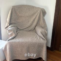 100 % Wool Blanket Queen Size Raw Wool Hand Made In USA CT