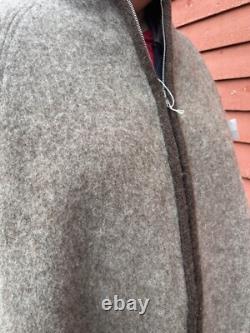 100 % Wool Poncho Hand Made In USA Connecticut Raw Wool Undyed