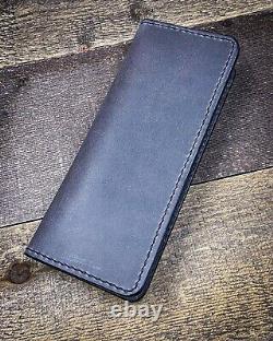 10 Pocket Long wallet The Dallas Tinkerman Leatherworks Horween Charcoal Gray