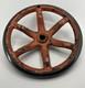 11 1/2 Cast Iron 6 Spoke Curved Hand Wheel Usa Made 3/4 Arbor (1127)
