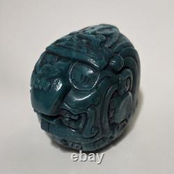 11 Museum Replica Mayan Kinich Ahau Jade Head Altun Ha Belize Artifact