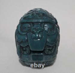 11 Museum Replica Mayan Kinich Ahau Jade Head Altun Ha Belize Artifact