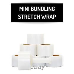 1296 Rolls Mini Hand Stretch Wrap 3x1000' 80 Ga Clear Shrink Film Made in USA