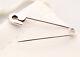 14k White Gold Safety Pin 1.25'' Long Handmade In Usa