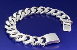 16 mm Solid Heavy Sterling Silver Miami Cuban Link Bracelet 9 Inches 100 Grams