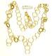 18k Gold Vermeil Over Sterling Silver Hand Made In Usa Chain 58.9 Gram 30 Inch