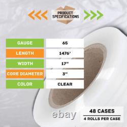 192 Rolls Hand Stretch Wrap Film Banding 17 x 1476' Shrink Wrap Cling USA MADE