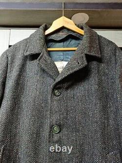 1950s vintage Harris Tweed all worsted bespoke classic suit over coat 40R 48R