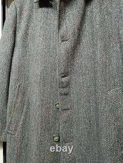 1950s vintage Harris Tweed all worsted bespoke classic suit over coat 40R 48R