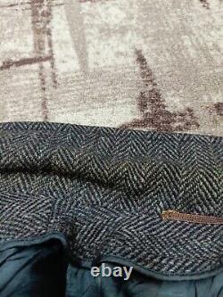 1950s vintage Harris Tweed all worsted bespoke classic suit over coat 40R 48R
