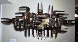 1970's MCM William Vose for Curtis Jere Welded Copper Wall-Hanging Sculpture