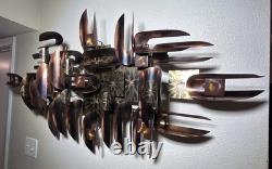 1970's MCM William Vose for Curtis Jere Welded Copper Wall-Hanging Sculpture