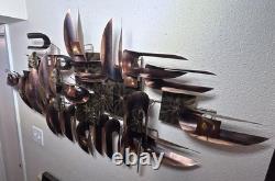 1970's MCM William Vose for Curtis Jere Welded Copper Wall-Hanging Sculpture