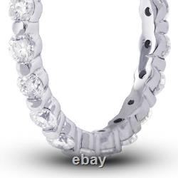 1 1/2ct tw F VS2 Round Natural Certified Diamonds 14K Gold Classic Eternity Band