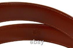 1 1/4 Genuine Handmade Cognac Lizard Leather Belt (Made in U. S. A)