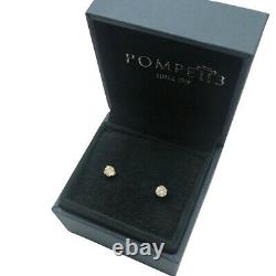 1/2ct Natural (Real) Round Cut Diamond Stud Earring set in 14k Yellow Gold