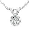 1/3 Ct Diamond Solitaire Pendant Necklace In 14k White Or Yellow Gold
