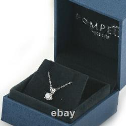 1/3 Ct Diamond Solitaire Pendant Necklace in 14k White Or Yellow Gold