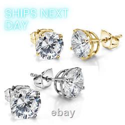 1.50 ctw 14K Lab Grown Diamond Stud Earrings F VS+