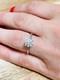 1.65 Ct Solitaire Engagement Ring Hidden Halo Lab Created Diamonds