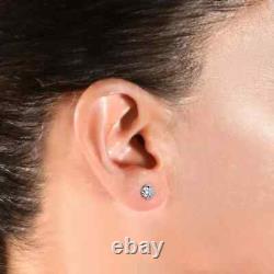 1 Ct TW Certified Real Diamond Studs Screw Back Earrings 14K Yellow Gold