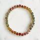 20 Ct Lab Created Heart Cut Multicolor Sapphire Rainbow Bracelet 14k Gold Plated