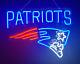 20x16new England Patriots Neon Sign Real Glass Handmade Beer Sign Usa Stock