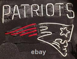 20x16New England Patriots Neon Sign Real Glass Handmade Beer Sign USA Stock