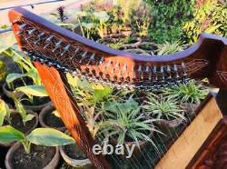 22 String harp SOLID ROSEWOOD Extra Strings & Carrying case Great for Teenagers