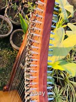 22 String harp SOLID ROSEWOOD Extra Strings & Carrying case Great for Teenagers