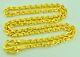 24k Yellow Gold Necklace 75.00 Gram Solid Chain Anchor Link Handmade Made In Usa