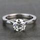 2 Ct Round Cut Moissanite Engagement Ring 14k White Gold Certified D-vvs1 8mm