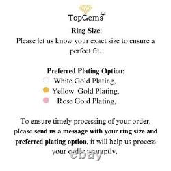 2 CT Round Cut Real Moissanite Women's Engagement Ring 14K White Gold Plated