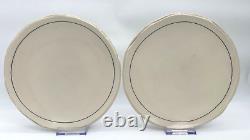 2 Keith Kreeger Linea 9.5 Porcelain Plates Discontinued Line Gramercy RARE HTF