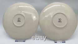 2 Keith Kreeger Linea 9.5 Porcelain Plates Discontinued Line Gramercy RARE HTF