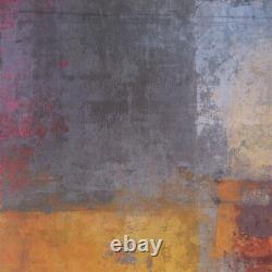 30Wx40H UNDER BLUE by MAEVE HARRIS -CANARY YELLOW ORANGE RED CHOICES of CANVAS