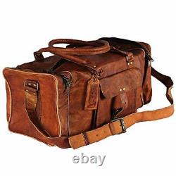 30 USA Made Leather Duffle Bag Sports Gym Bag weekend Travel AirCabin Luggage