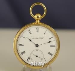 34th L size MADE With 18K TIFFANY & Co. HEAVY CASE withMATCHING Number 50,034