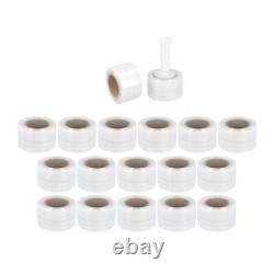 36 Rolls Mini Hand Stretch Wrap 3x1000' 80 Ga Clear Shrink Film Made in USA