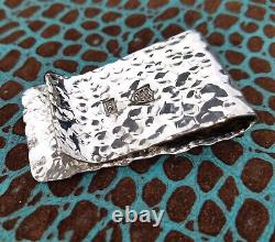 38.3g Phantom Natural HAMMERED 925 935 Argentium Sterling Silver Money Clip USA