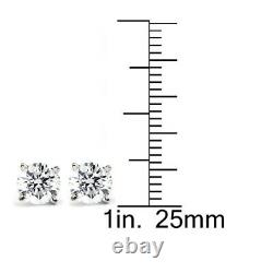 3/4Ct Natural Diamond Studs Available in 14K White And Yellow Gold Setting