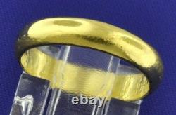 3.70 Grams 24K 9999 Yellow Gold Band Ring Handmade in USA 3mm Investment