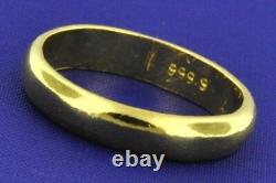 3.70 Grams 24K 9999 Yellow Gold Band Ring Handmade in USA 3mm Investment