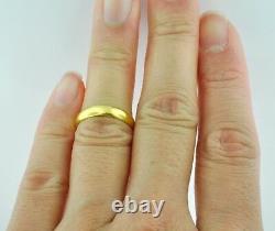 3.70 Grams 24K 9999 Yellow Gold Band Ring Handmade in USA 3mm Investment